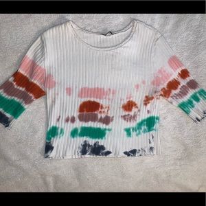 Fun patterned crop top